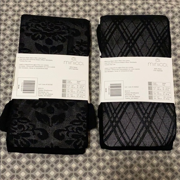 ✨NWT (2) Minicci Tights Medias (designed leggings) - Picture 2 of 6